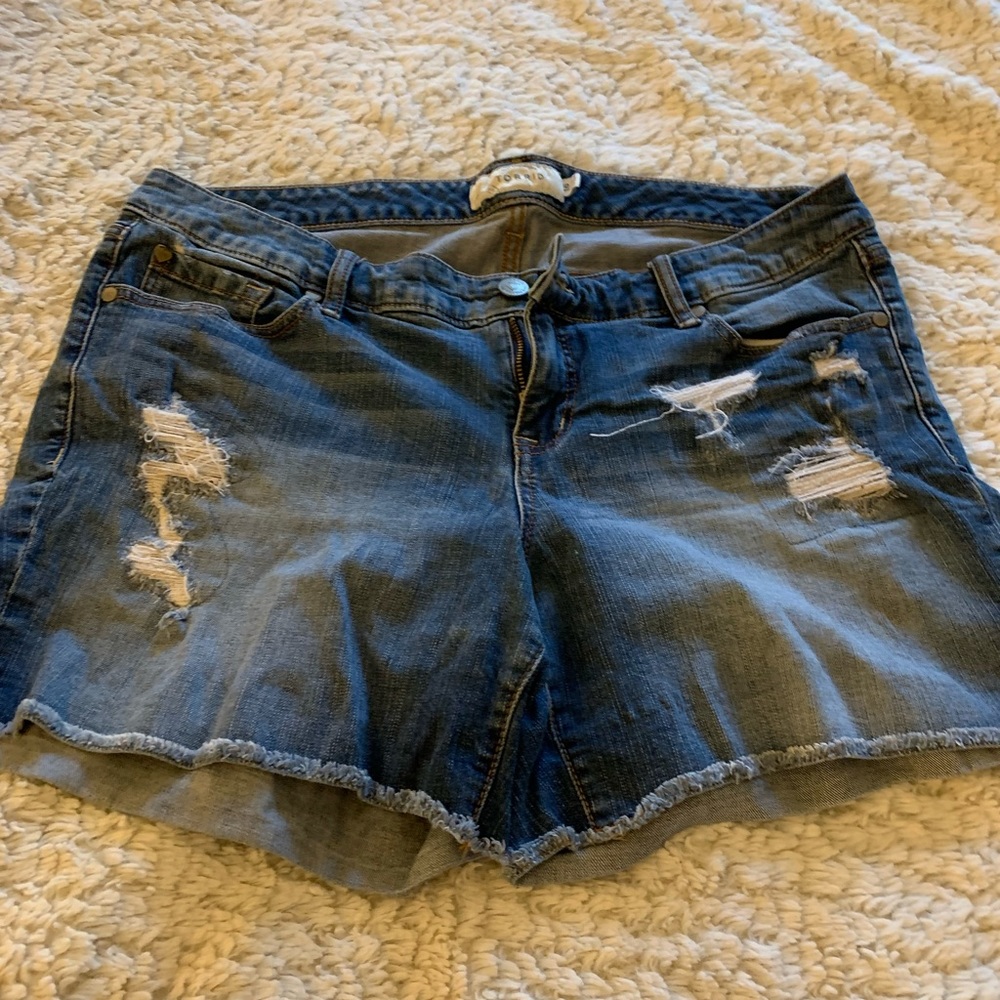 Torrid Distressed Denim Shorts